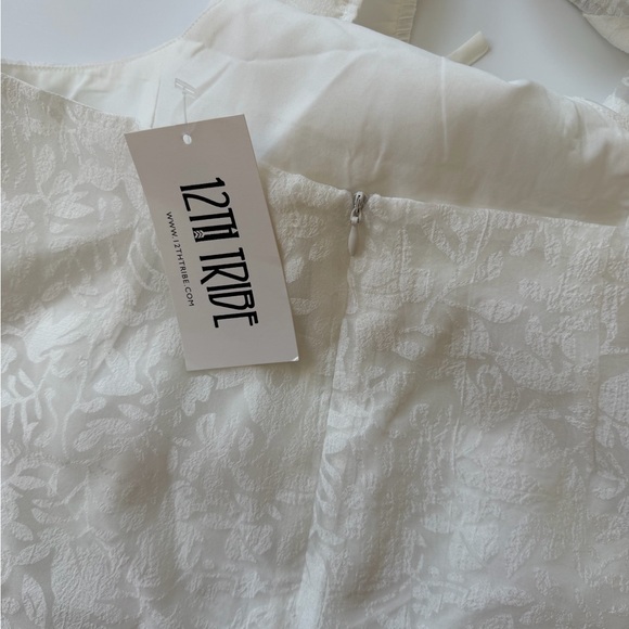 12th Tribe White Backless Lace Dress - Picture 5 of 6